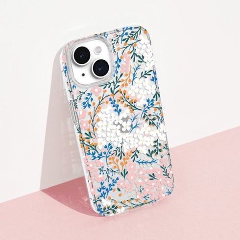 Kate Spade iPhone 15 Plus/14 Plus Protective Hardshell MagSafe Case - Rose/Green (Multi Floral)